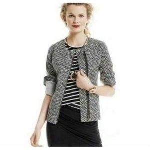 Cabi Womens Cliffside Moto Zipper Jacket Size Medium Pattern Full Zip